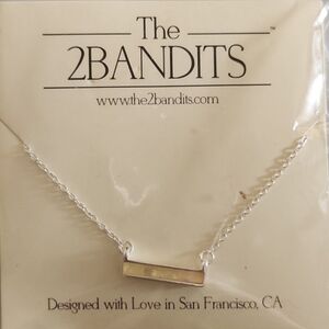 New- The 2Bandits Athens Bar Necklace